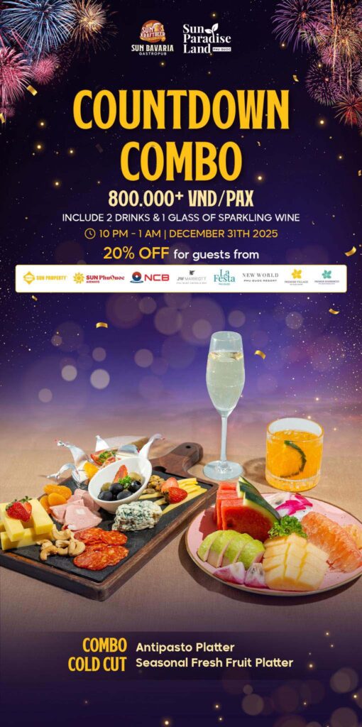 Giao Thừa Trọn Vị Tại Sun Bavaria GastroPub Phú Quốc Combo Ẩm Thực & Countdown 2026